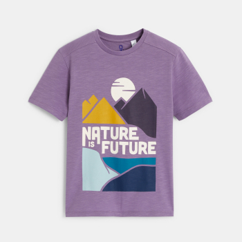 تي شيرت باللون البنفسجي،...